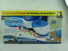 HURRICANE Lightweight SPIN BROOM Technology Cordless No Batteries Cleaning Brush