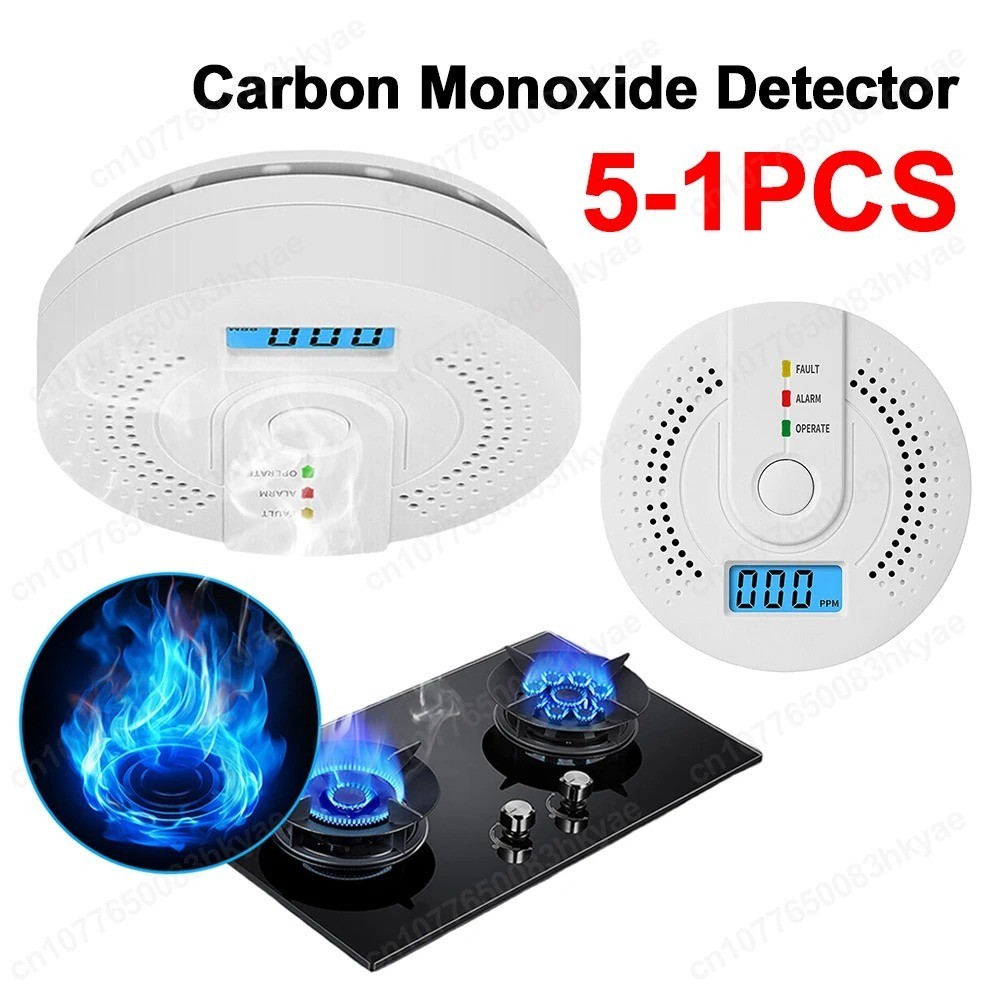 Digital Gas Leak Detector Alarm Sensor Propane Butane Methane Natural ...