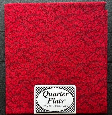 Patchworkstoff , 18'' x 22'', rot, 100% Baumwolle, neu