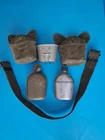 WW2 Korean War Vietnam US Military Canteen Lot 1940's 1955 & Belt Army Marines