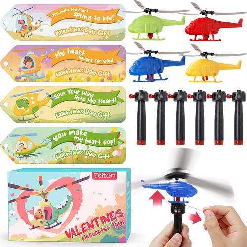 28 PCS Valentines Day Cards for Kids School with Flying Airplanes Set ...
