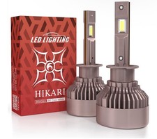 HIKARI H1 Fog Light, 80000LM Pure White 6000K LED BULBS . Waterproof Pack of 2