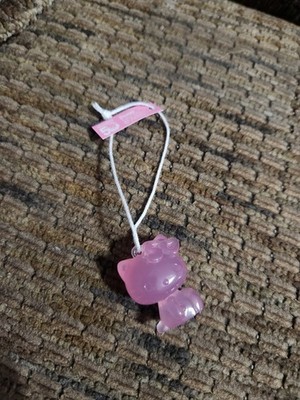 Sanrio Hello Kitty Phone Charm 50th Anniversary Pink Acrylic Limited Ed 2024
