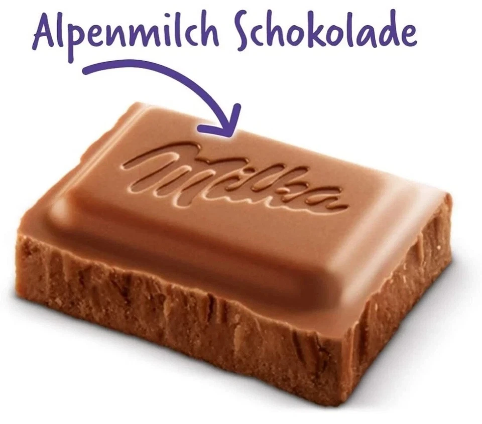 Milka Chocolate Bars 90g – Mixed Flavours – 10 Pack – Alpine Milk - Image 4 of 4