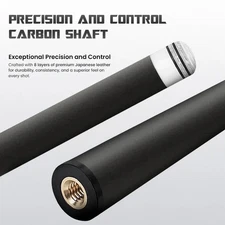 Pool Cue Carbon Shafts 30.5" with 11.8 and 12.4 Tips Big Cat