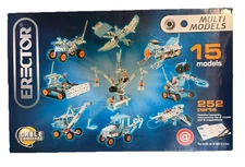 Meccano Erector Set Multi Models - 15 Models 252 parts Set #6615 