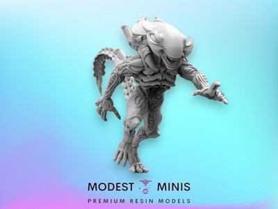 Alien Xeno Brood Tyrant - Resin Sci Fi Cyberpunk Aliens Mini | Papsikels