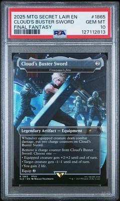 PSA 10 Umezawa's Jitte #1865 Regular Cloud's Buster Sword MTG Secret Lair FF | eBay PSA 10 Umezawa's Jitte #1865 Regular Cloud's Buster Sword MTG Secret Lair FF | eBay