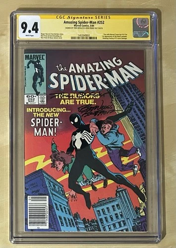 Amazing Spider-Man #252 CGC 9.4 SS Signed By Ron Frenz & Ron DeFalco Marvel 1984
