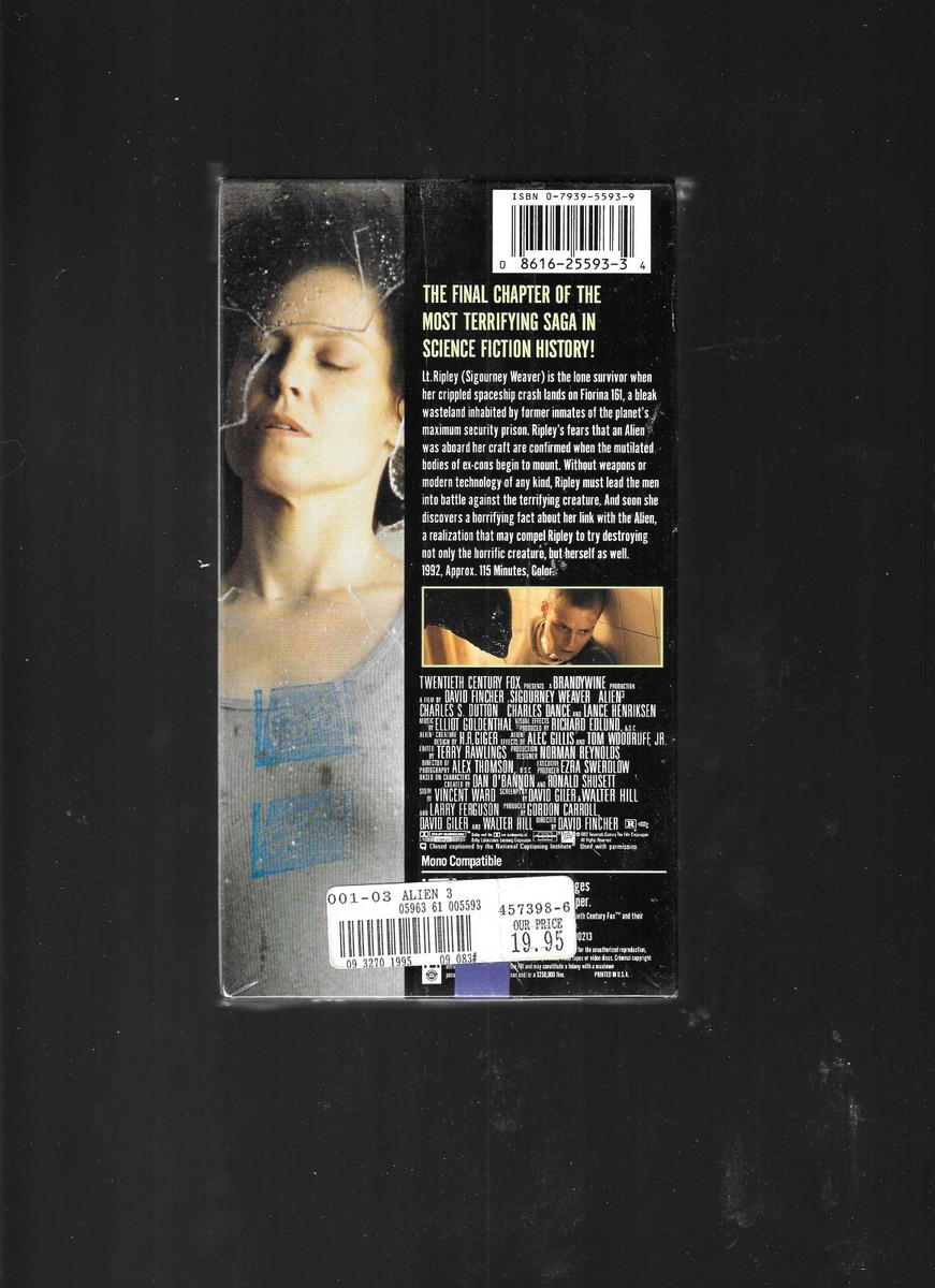 25+ Alien 3 (VHS, 1992) for sale | Updated Oct 2026