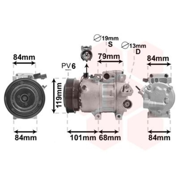 Kompressor Klimaanlage Passend FüR Hyundai IX35 LM KIA Sportage SL-image