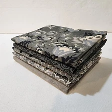 Boudoir, Caviar Bundle of 5 prints from Basic Grey 1/2-yd., Total 2.5 Yards