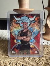 2025 Topps Universe WWE The Rock Namesakes Magma Red #NMS-38 BOOKEND 10/10