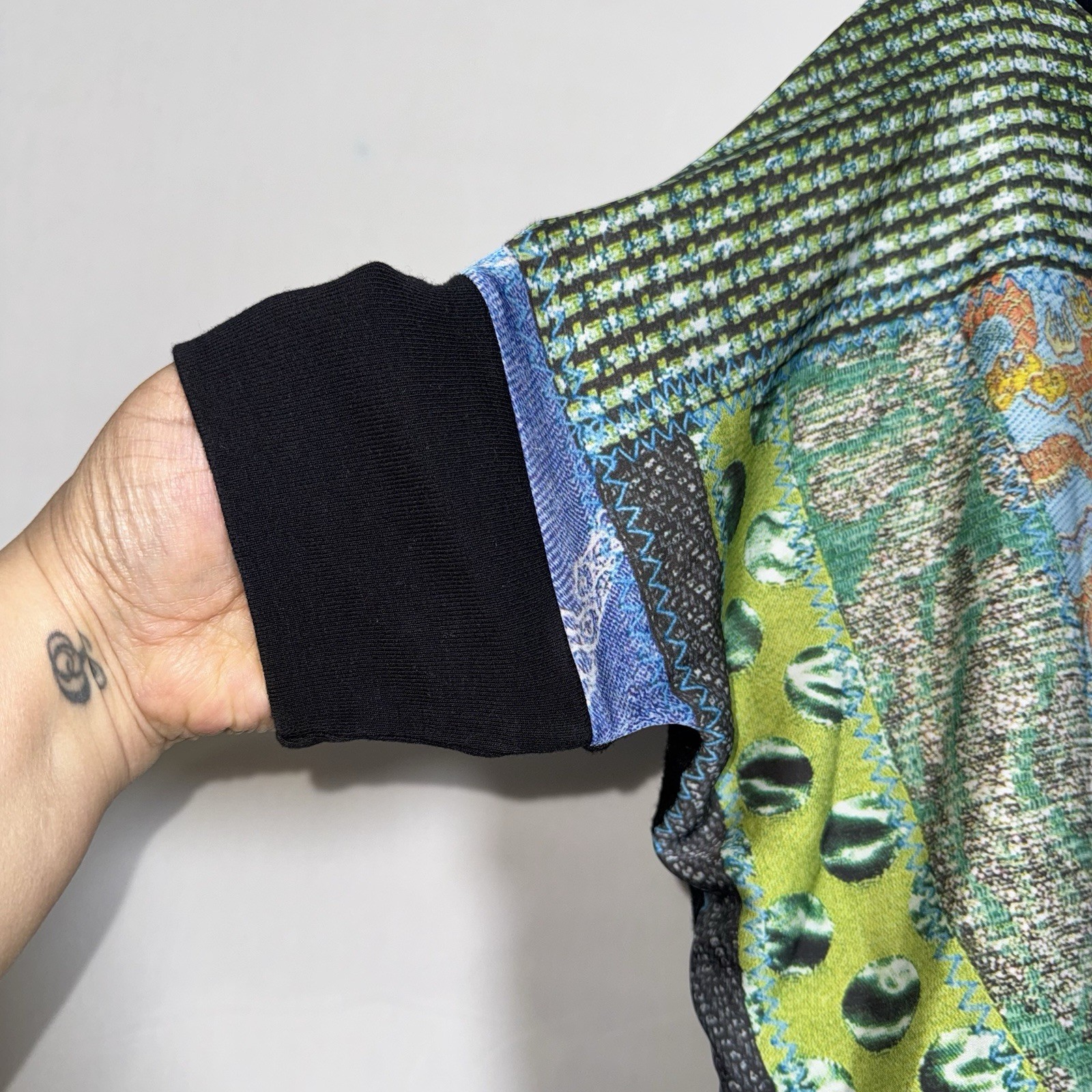 Desigual Multicolor Patchwork Brand Embroidered T… - image 4