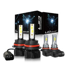 For Ford F-150 1997-2003 White LED Headlight Kit High/Low Beam Fog Light Bulbs