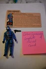 G I GI Joe Vintage COBRA COMMANDER Swivel Arm Loose Complete & Card 1982 1983