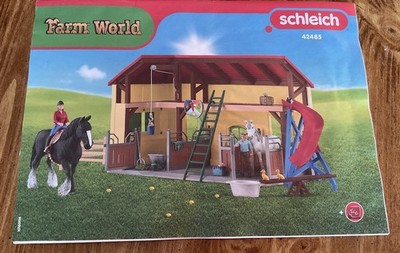 Schleich Rider Stable 42485  Schleich Farm World Set New With Box Damage