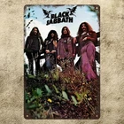 Vintage Tin Metal Signs Home Décor Retro Rock Band Wall Art with Classic Band Ar