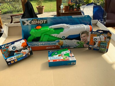 ZURU X-SHOT GUNS X4 NEU HYDRO HURRICANE STEALTH SOAKERS WASSERPISTOLE SCHAUMSTOFFKUGEL