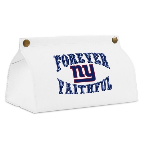 Forever Faithful New York Giants Fan Tissue Bag PU Material Home Decoration - Picture 3 of 8