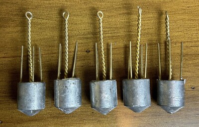 5pcs Spider Sinkers Fishing Lead Weight 8oz Beach Casting, Made In USA!