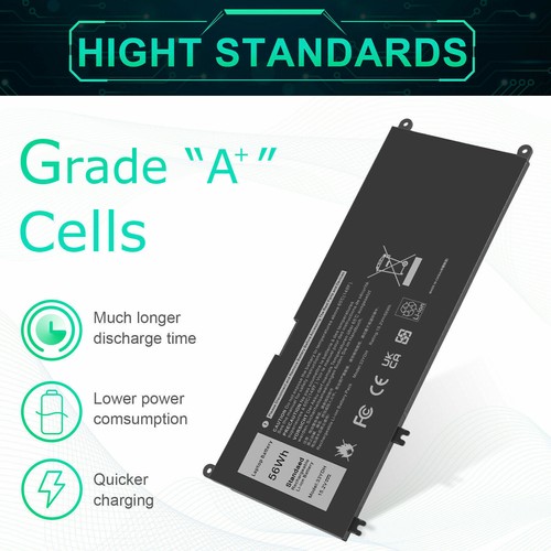 ✅33YDH Battery/Charger For Dell Latitude 3380 3480 3490 3580 3590 Inspiron 7577 - Picture 9 of 16