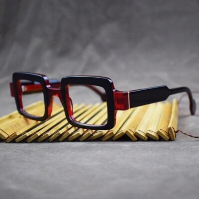 BETSION Thick Acetate Eyeglasses Frame Anit Blue Light Reading Glasses Men Women