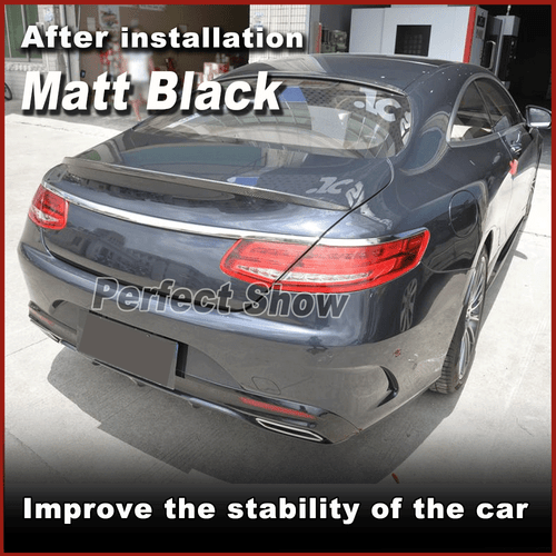 Matt Schwarz Heckspoiler Flügel Lippe für Benz C217 Coupe S400 S500 S63 S65 - Picture 2 of 12