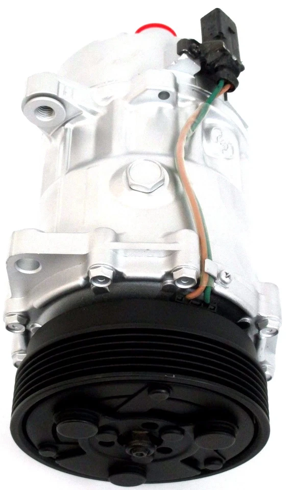 Compresor de aire acondicionado para modelos Audi y Volkswagen OEM SD7V16 77554 Foto 4 de 4