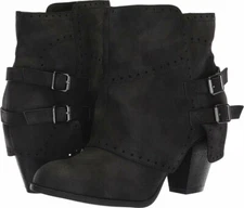 Women's Western Zipper Ankle Booties Shoes Size 10 M NOT RATED Carolee NEW