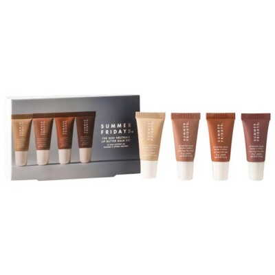 AUTHENTIC SUMMER FRIDAYS The Neutrals Mini Lip Butter Balm Set
