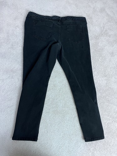 Mossimo Jeans Womens 18 Black Denim Jegging Mid Rise Stretch 48 X 26 Short - Picture 11 of 12