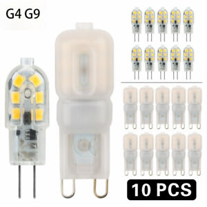 10Pcs G4 LED Corn Light Bulbs 3W 5W DC 12V Miniature COB Lamps Replace Halogen