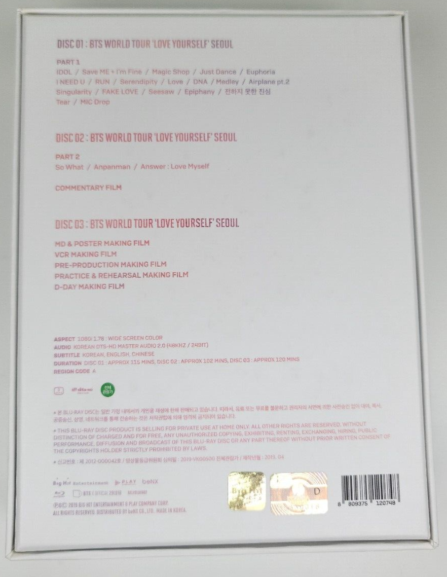 BTS LOVE YOURSELF SEOUL ブルーレイ RM ナムジュン BTS Love Yourself In Seoul Blu-Ray RM Photo+Group Photo card