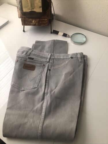 RARE Vintage 70s Wrangler Gray Denim Irregular Men