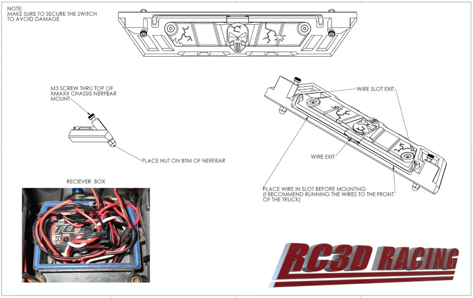 Fits Traxxas X Maxx X-Maxx XMaxx XRT Nerf Bar Set with LED Lights 7723 Upgrade - Image 3 of 4