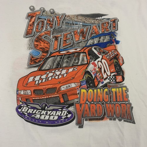Tony Stewart Nascar Winston Cup Champion 2000 T-Shirt Chase Authentics Size-READ - Picture 2 of 7