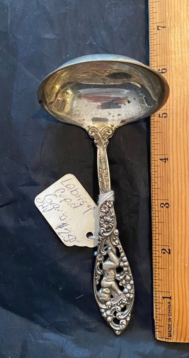 DOMINICK AND HAFF  STERLING LABORS OF CUPIDS GRAVY LADLE   NOT MONOGRAMMED