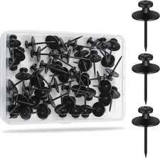 60Pcs Double Headed Nails for Hanging Pictures, Renter Friendly Decor Pictures H