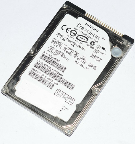 HTS541060G9AT00 Hitachi Laptop 5400RPM 60GB ATA100 8MB 2.5" IDE HDD - Picture 5 of 6