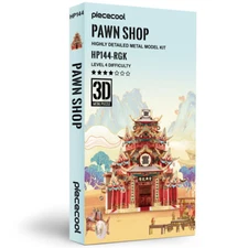 Piececool 3D Model Kits Pawn Shop Metal Model Puzzles Halloween Gifts Kits Toys