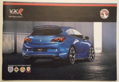 VAUXHALL VXR orig 2014 UK Mkt Sales Brochure - VXR8 GTS Clubsport R8 Maloo R8