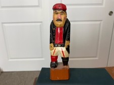 Vintage 6" Hand Carved Wooden Sailor with peg leg - Nautical Figures Folk Art