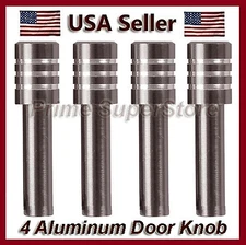 New Set Metal Billet Door Lock Knobs Auto/Car/Truck/SUV/RV Charcoal Finish 4