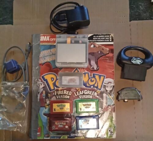 Lot Pokémon console rétroéclairée Gameboy SP V5 Ips avec guide du joueur et Gameshark - Photo 1 sur 21