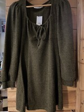 LUSH Brand Women’s Sweater Dress Army Green Size Large Dry Goods New With Tags