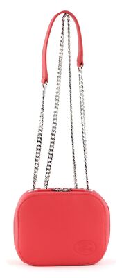 LACOSTE Croco Crew Crossover Bag Umhängetasche Tasche Pompier rot