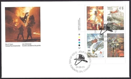 🍁Canada  #1333a  LLpb "DANGEROUS OCCUPATIONS"   Brand New  1991 First Day Cover