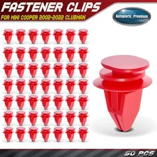 50Pcs Nylon Rocker Panel Moulding Clips Fastener for Mini Cooper 51-71-7-127-742