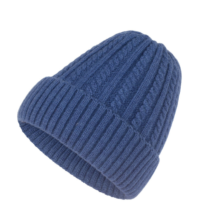 Zonbailon Men's Solid Color Knit Caps Warm Casual Beanie Caps